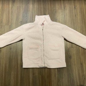 pink warm fleece with zipper